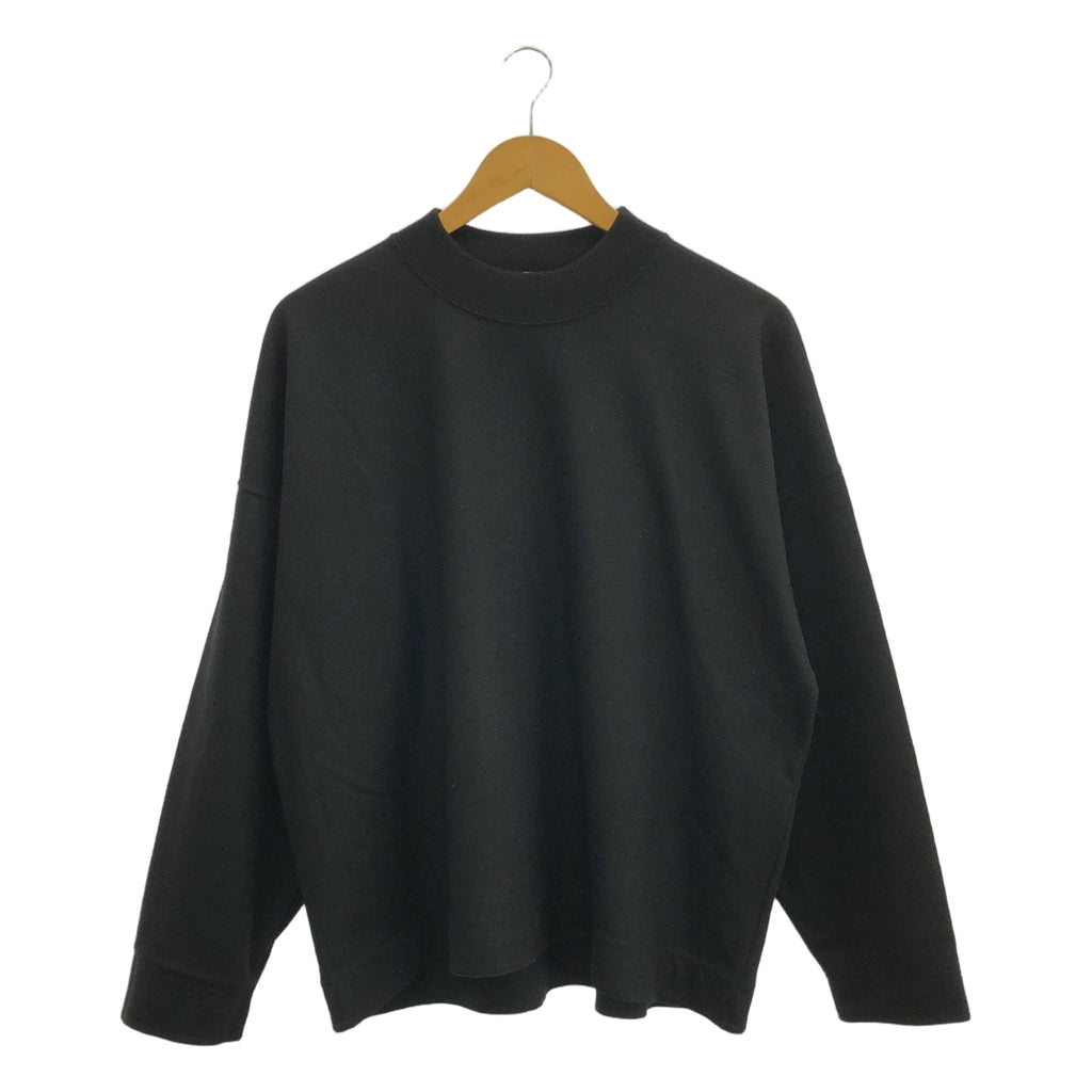 [狀況良好] JIL SANDER | 2019秋冬 |高領羊毛寬毛衣 | S |黑色 |男士