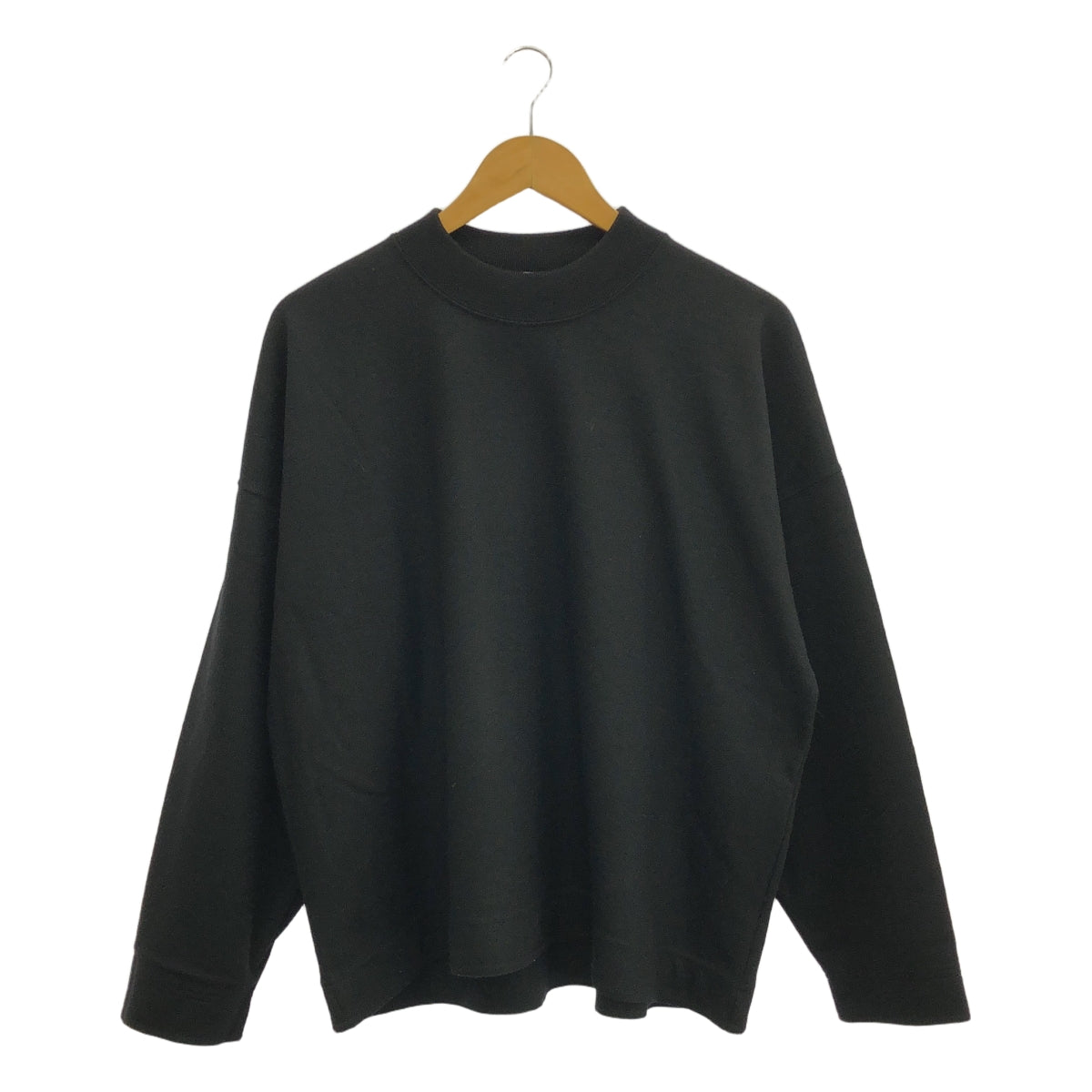 [狀況良好] JIL SANDER | 2019秋冬 |高領羊毛寬毛衣 | S |黑色 |男士