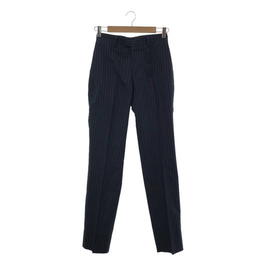 Paul Smith London | Cotton Striped Tapered Pants | M | Navy | Men's