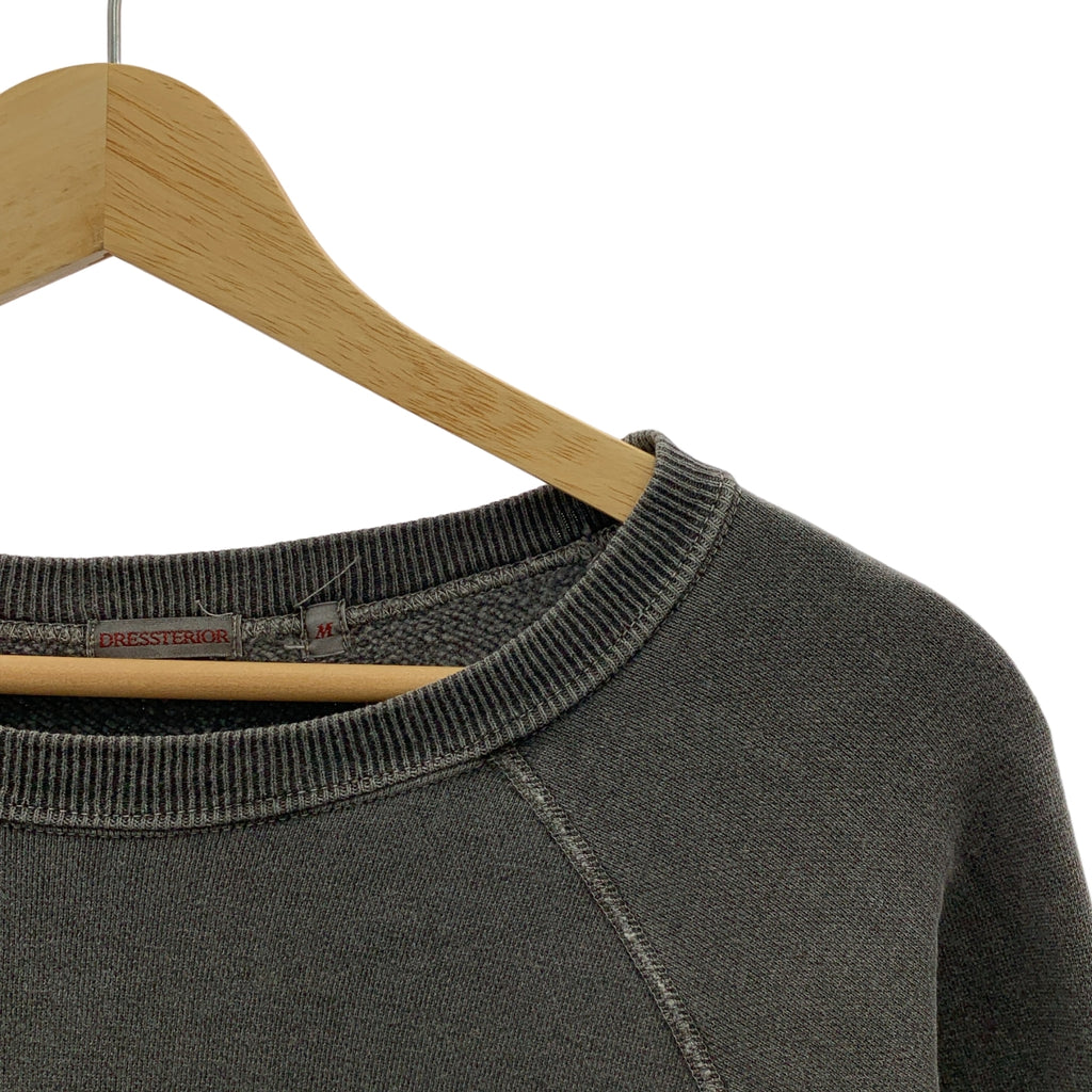 DRESSTERIOR / 드레스테리아 | 제품 염색 오버사이즈 크루넥 스웨트 | M | 블랙 | 여성
