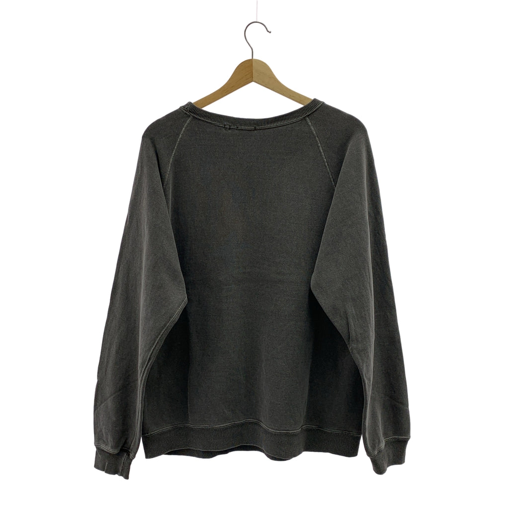 DRESSTERIOR / 드레스테리아 | 제품 염색 오버사이즈 크루넥 스웨트 | M | 블랙 | 여성