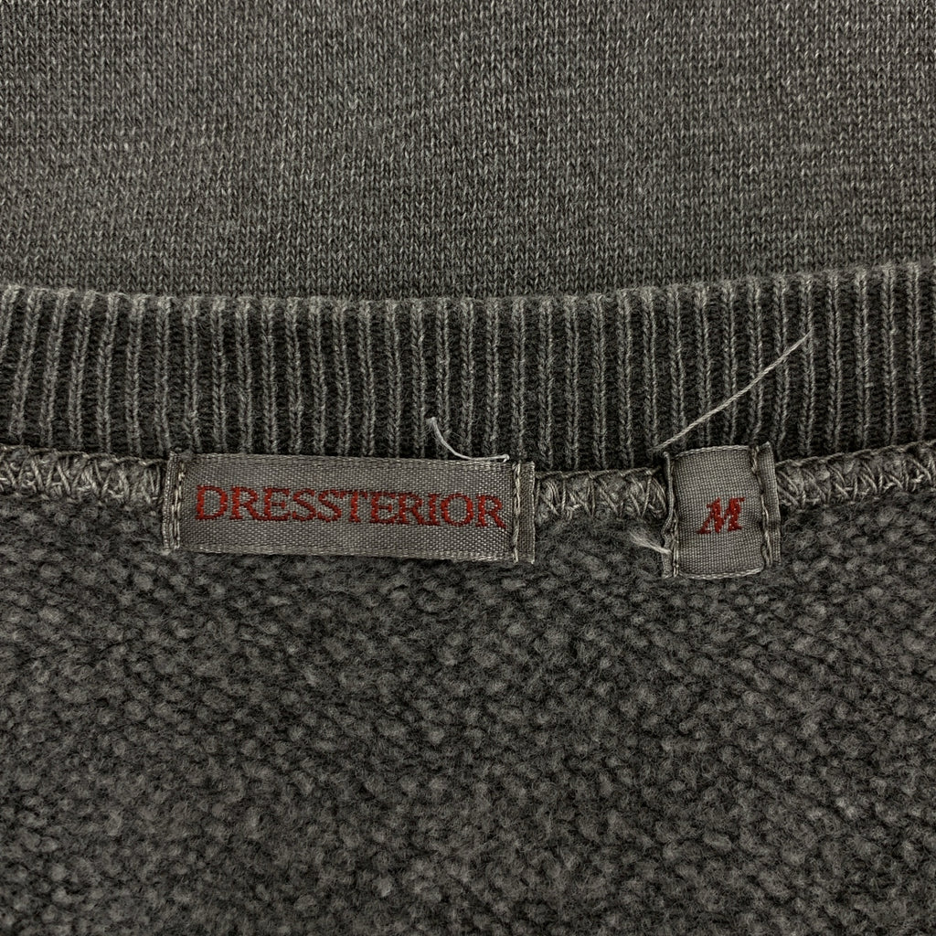 DRESSTERIOR / 드레스테리아 | 제품 염색 오버사이즈 크루넥 스웨트 | M | 블랙 | 여성