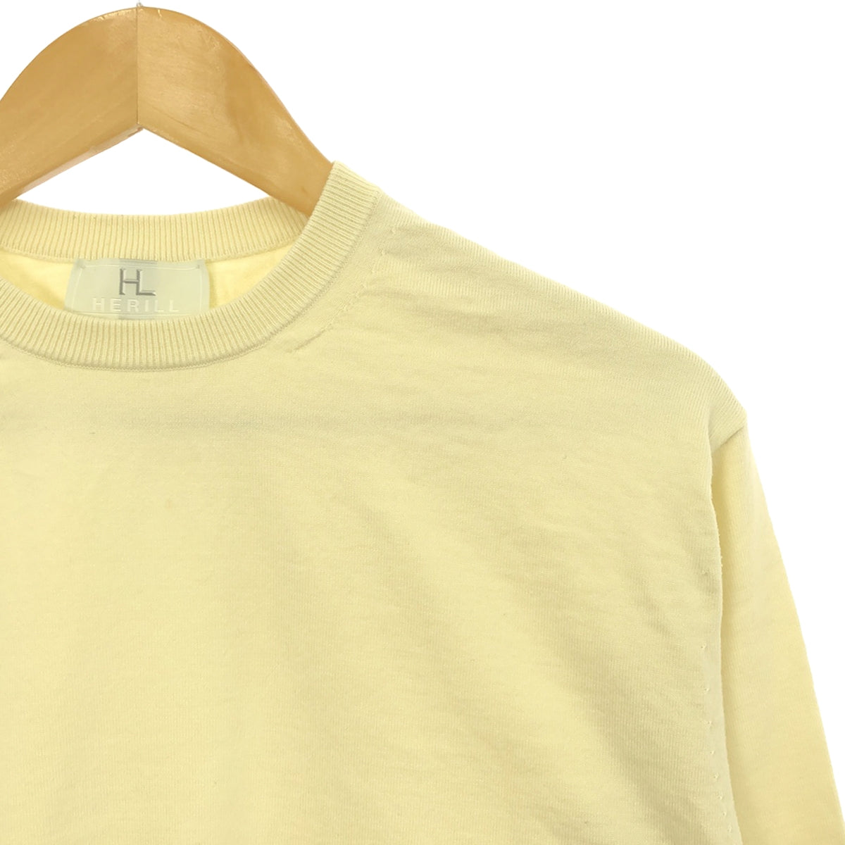 HERILL | Cotton crew neck knit | 0 | Cream | Women's