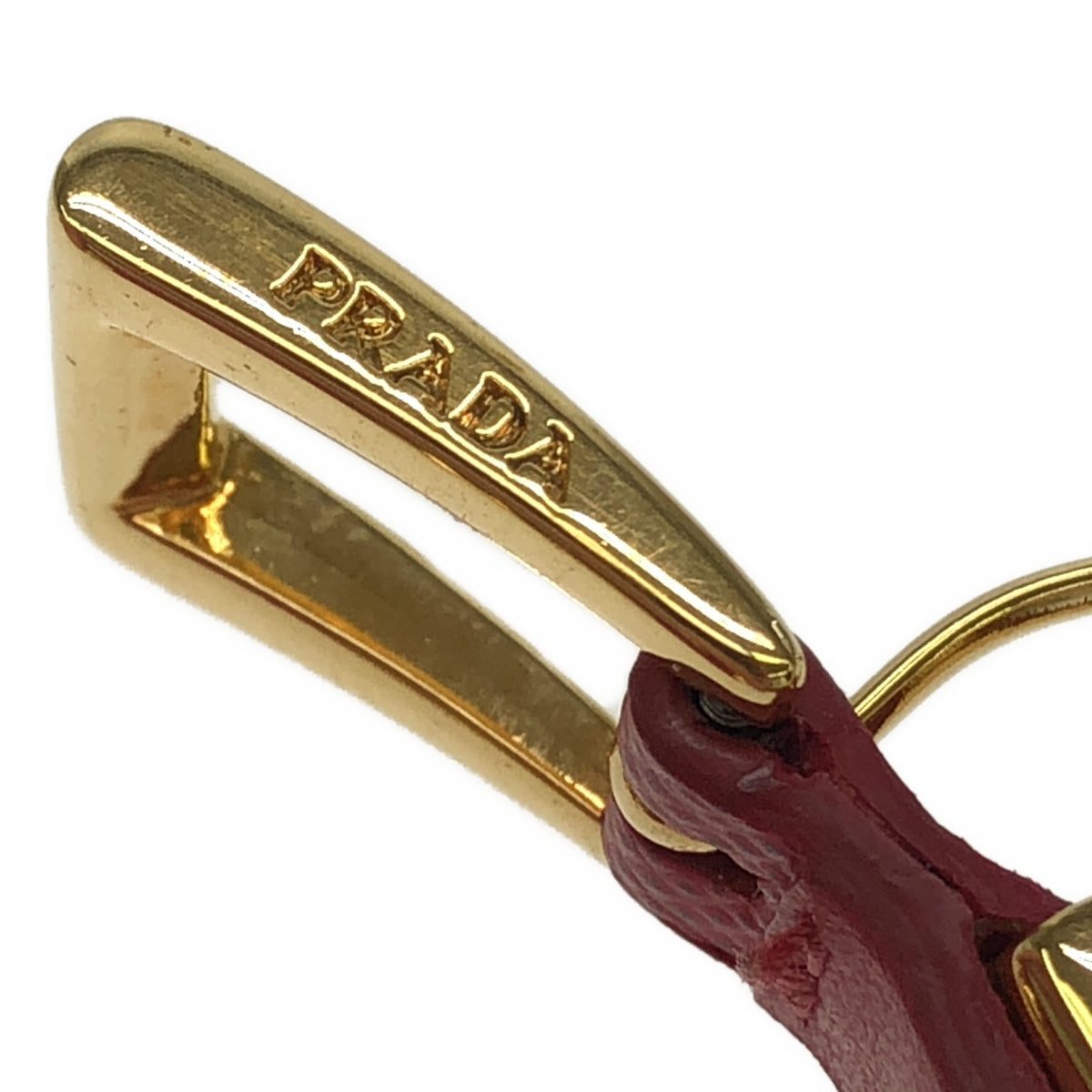 【미품】 PRADA / 프라다 | 가죽 스터드 팔찌 액세서리 | 핑크 | 여성