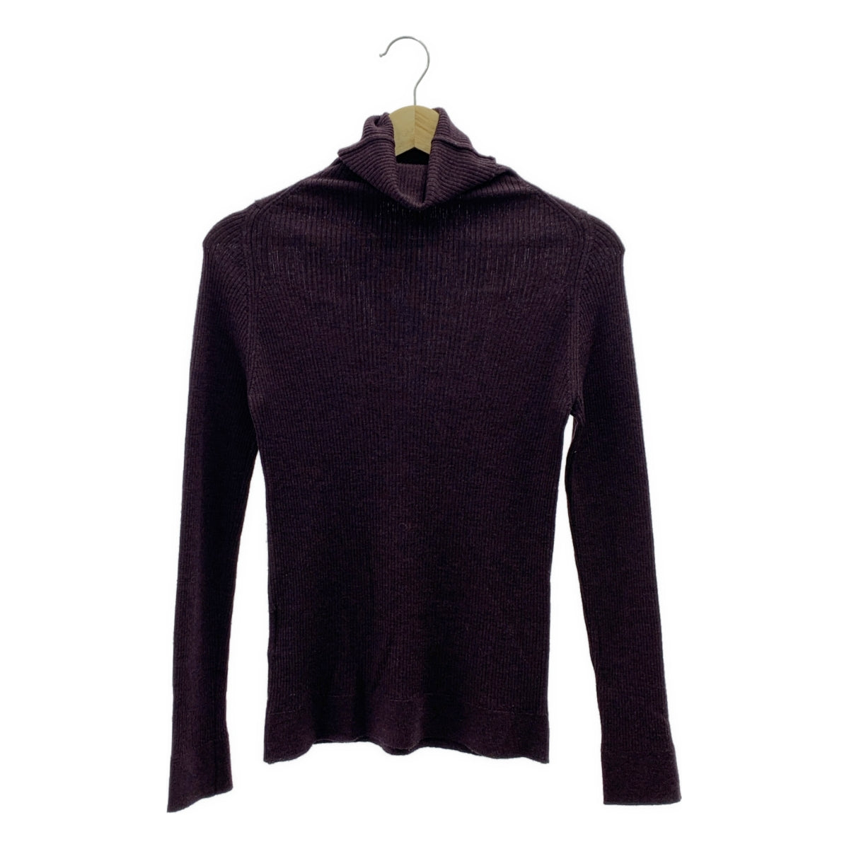 MARGARET HOWELL / マーガレットハウエル | × JOHN SMEDLEY ジョンスメドレー ウール リブ タートルネックニット | 2 | レディース