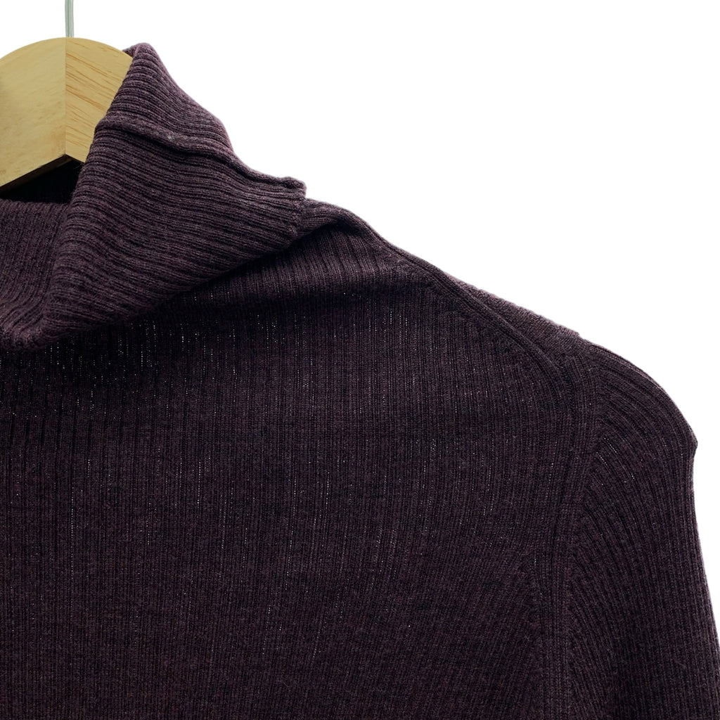 MARGARET HOWELL / マーガレットハウエル | × JOHN SMEDLEY ジョンスメドレー ウール リブ タートルネックニット | 2 | レディース