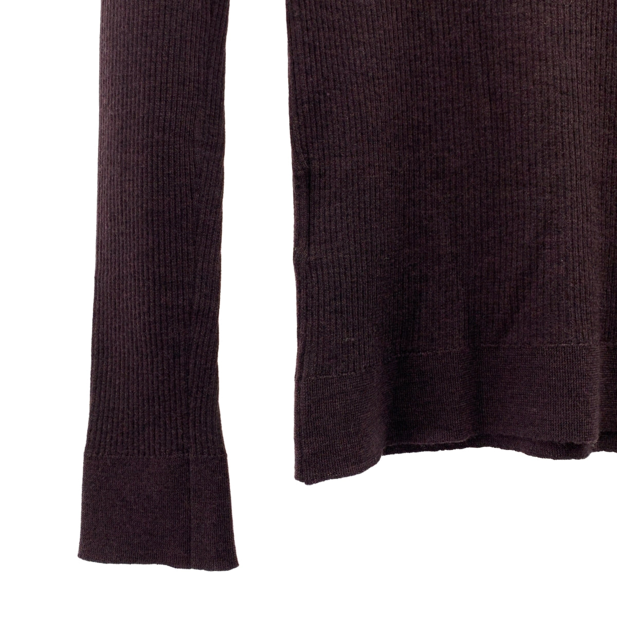 MARGARET HOWELL / マーガレットハウエル | × JOHN SMEDLEY ジョンスメドレー ウール リブ タートルネックニット | 2 | レディース