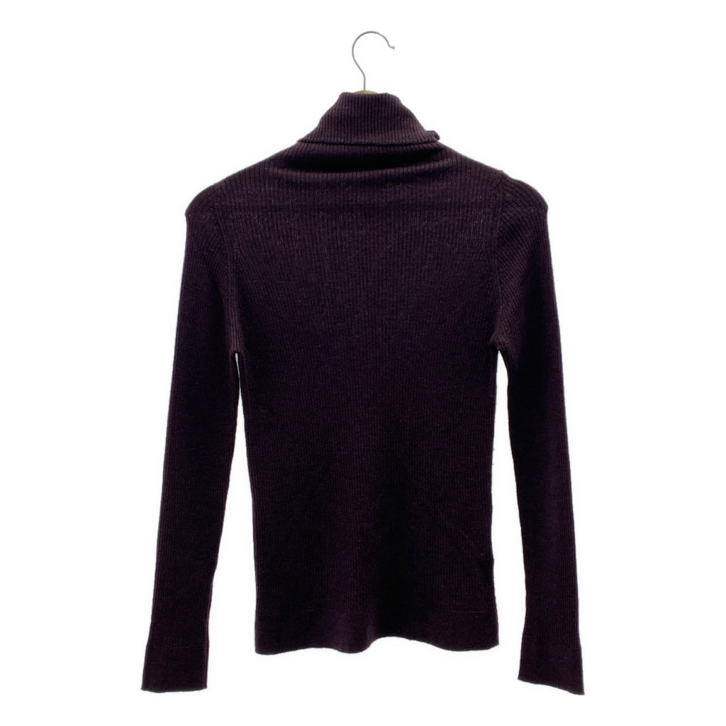 MARGARET HOWELL / マーガレットハウエル | × JOHN SMEDLEY ジョンスメドレー ウール リブ タートルネックニット | 2 | レディース