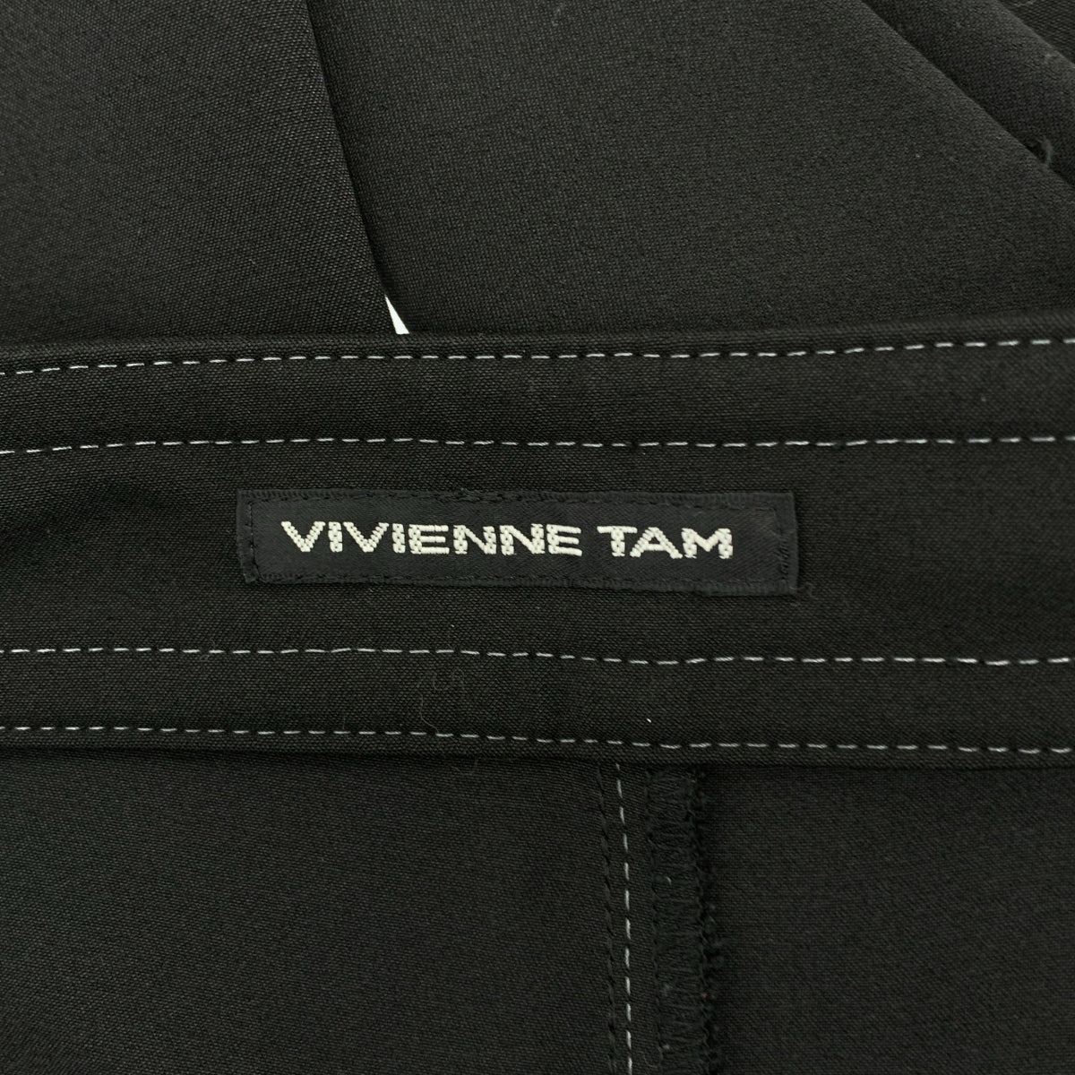 VIVIENNE TAM / ヴィヴィアンタム | 裾スリット ワイド スラックス パンツ | 40 | レディース