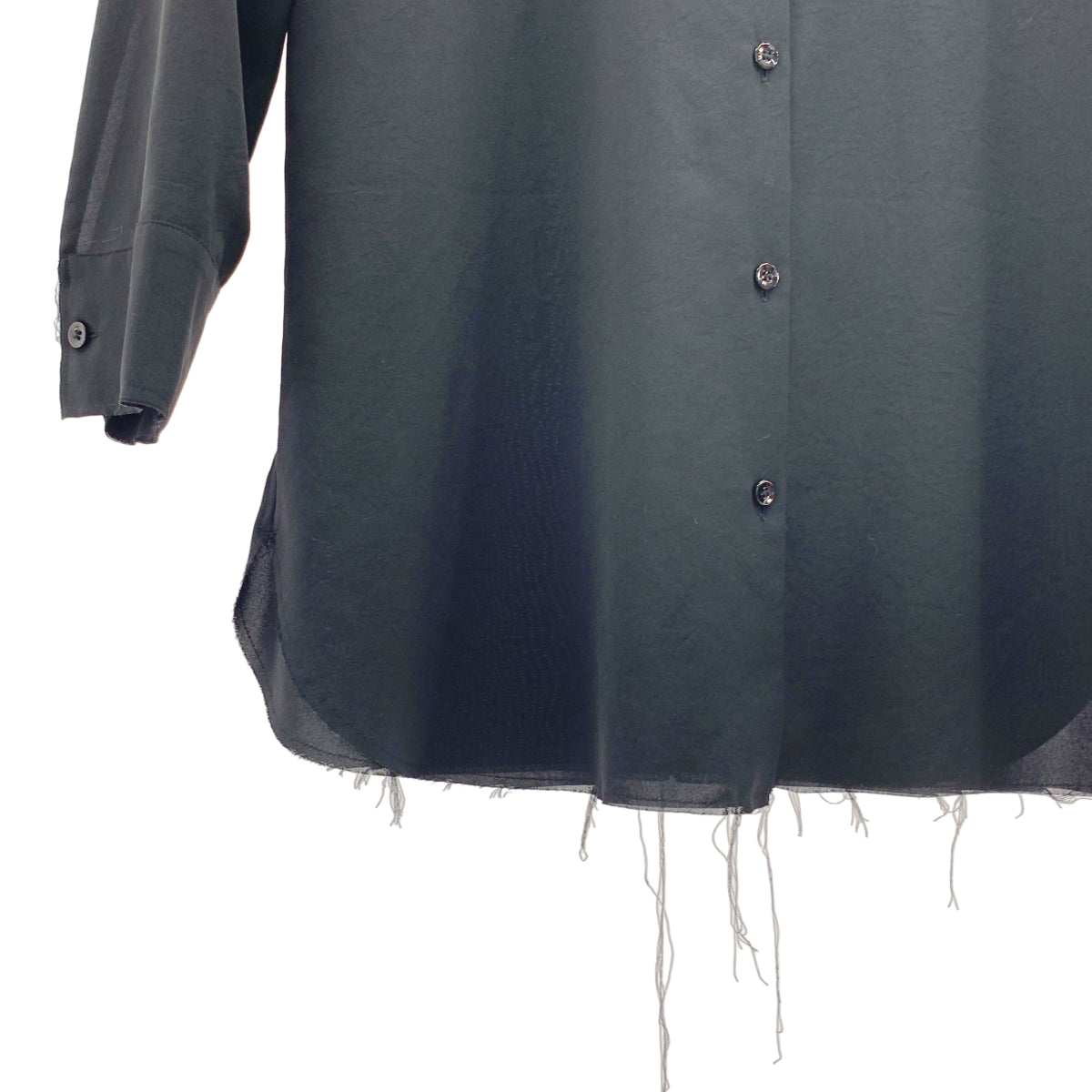 Plage / プラージュ | 2023SS | SUN LONG カットオフ ロング シャツ |