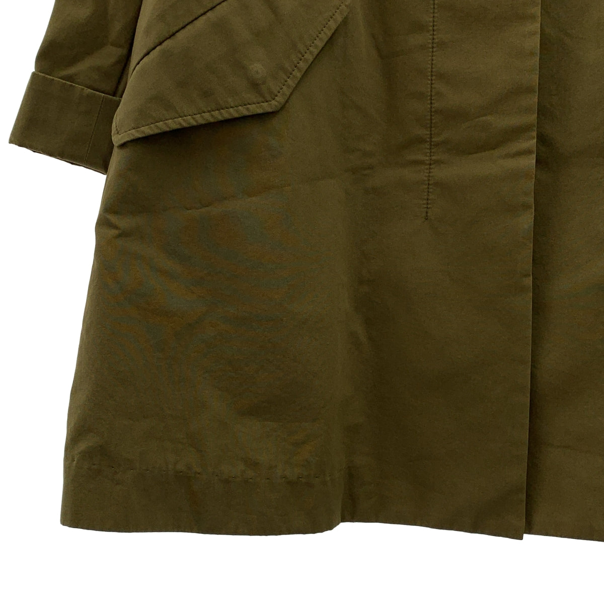 Tomorrowland MACPHEE / トゥモローランドマカフィー | コットン フーテッドコート | 38 | カーキ | レディース