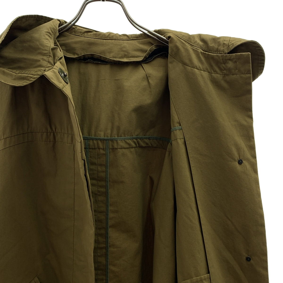 Tomorrowland MACPHEE / トゥモローランドマカフィー | コットン フーテッドコート | 38 | カーキ | レディース