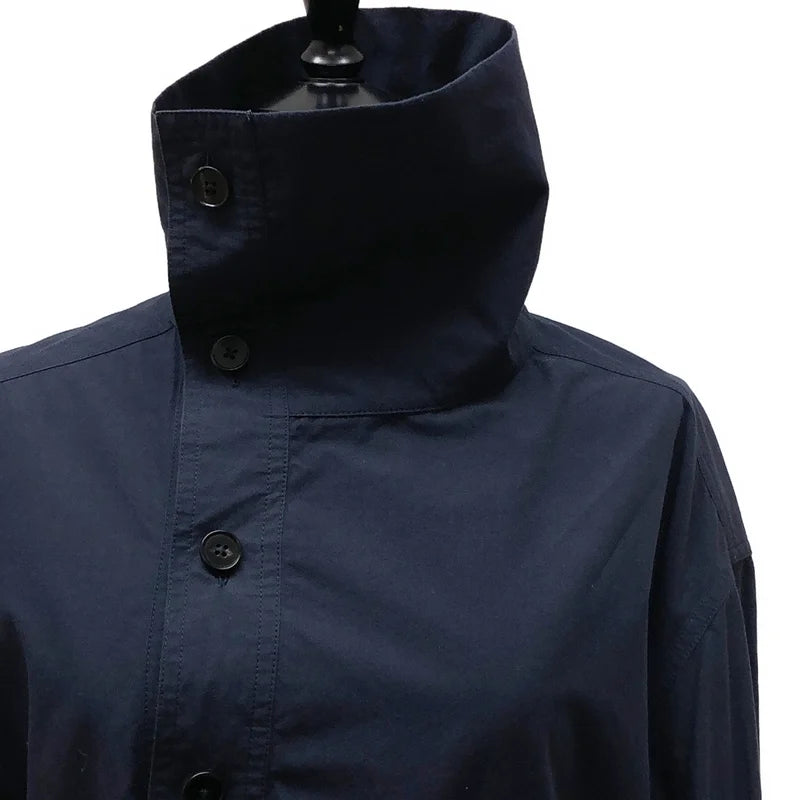 JIL SANDER+ / ジルサンダープラス | コットン スタンドカラー ベルテッド シャツワンピース | 32 | レディース