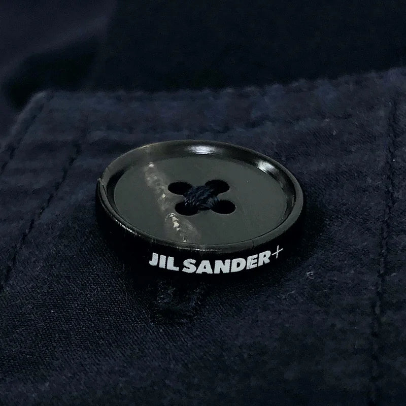 JIL SANDER+ / ジルサンダープラス | コットン スタンドカラー ベルテッド シャツワンピース | 32 | レディース