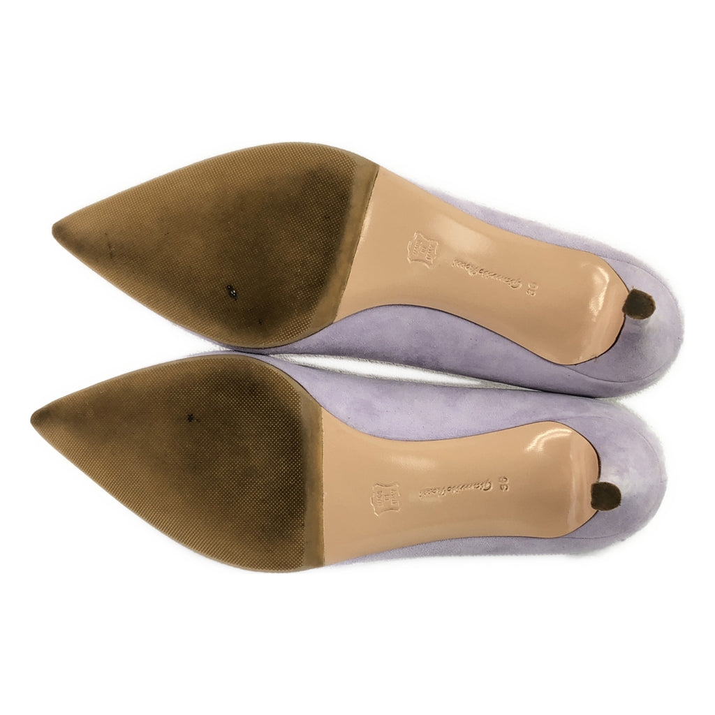 【美品】  Gianvito Rossi / ジャンヴィトロッシ | スウェードレザー ポインテッドトゥパンプス | 36 | ライトパープル | レディース