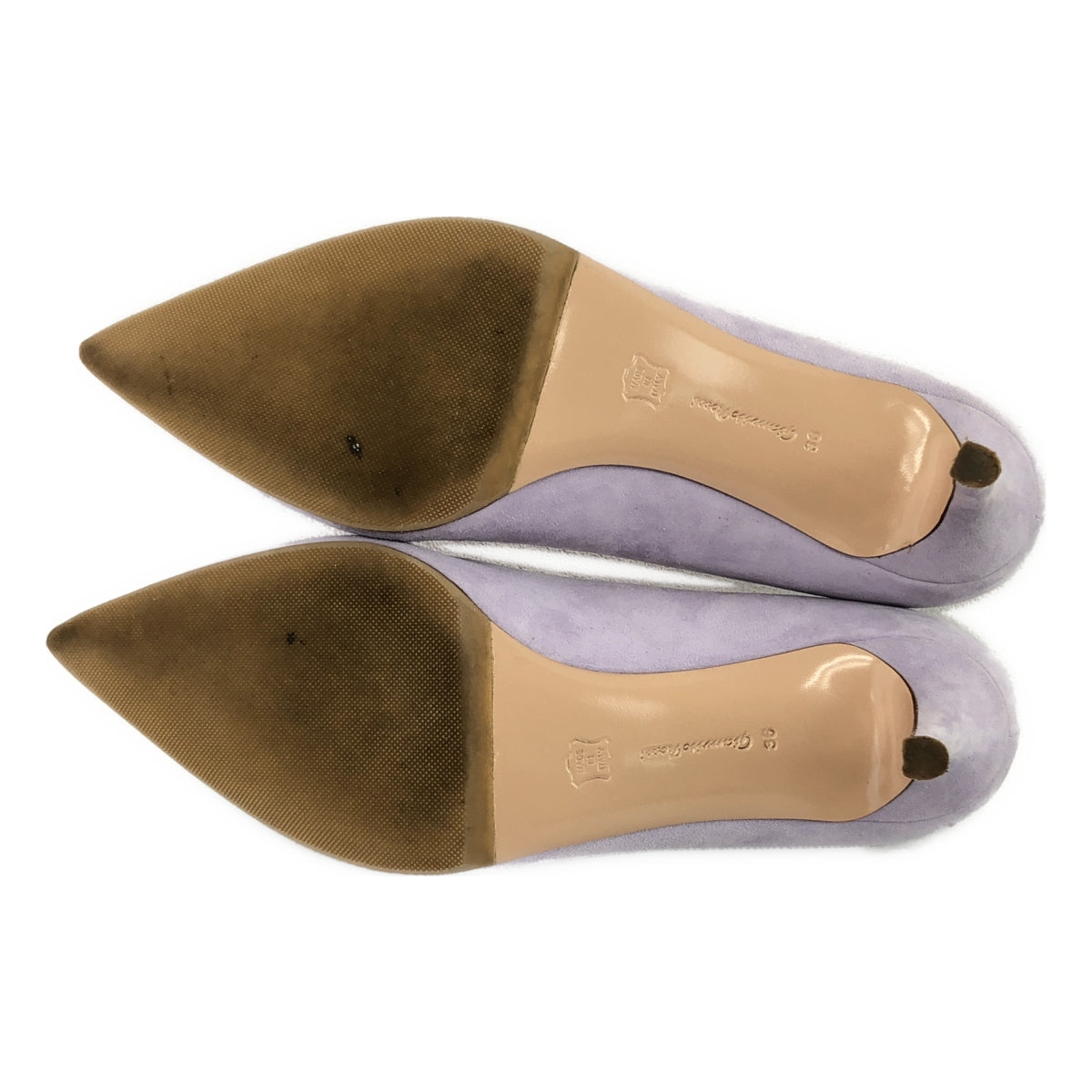 【美品】  Gianvito Rossi / ジャンヴィトロッシ | スウェードレザー ポインテッドトゥパンプス | 36 | ライトパープル | レディース