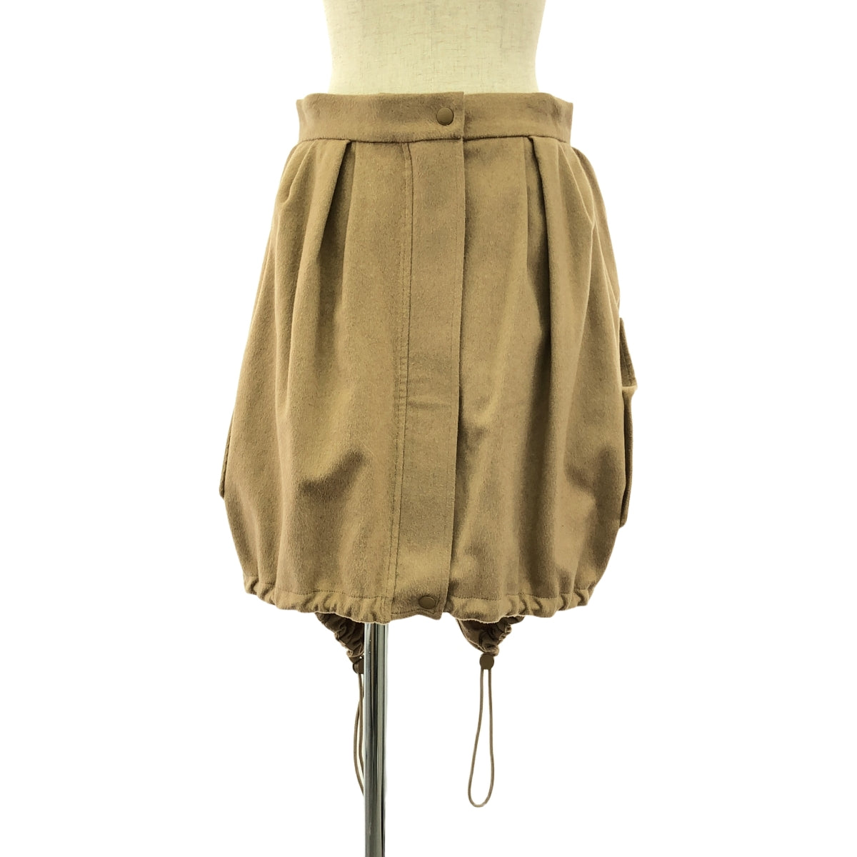 [狀況良好] Max Mara | RITMO 褶皺變形裙 | 40 碼 | 米色 | 女款