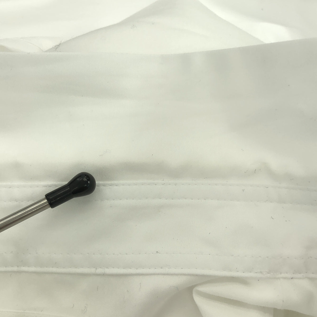 【美品】  noir kei ninomiya / ノワールケイニノミヤ | 2025SS | コットン フーディシャツ | S | ホワイト | レディース