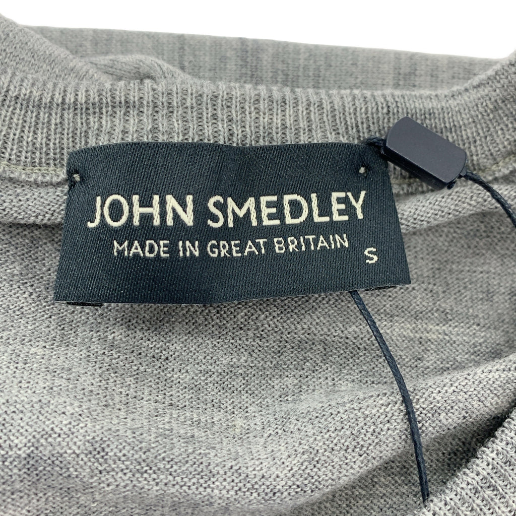 JOHN SMEDLEY / 존스 메들리 | 메리노 울 테두리 라글란 슬리브 하이 게이지 크루 넥 니트 | S | 남성