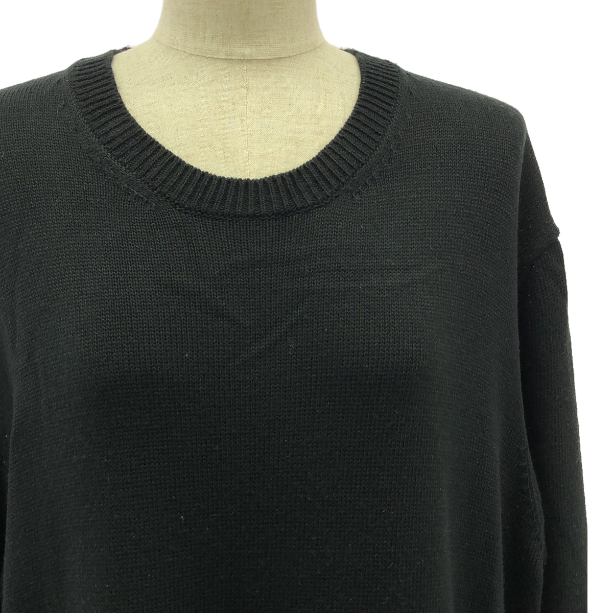 BLACK COMME des GARCONS / ブラックコムデギャルソン | 2021AW | 異素材 切替 ニット ドッキング ワンピース | S | ブラック | レディース