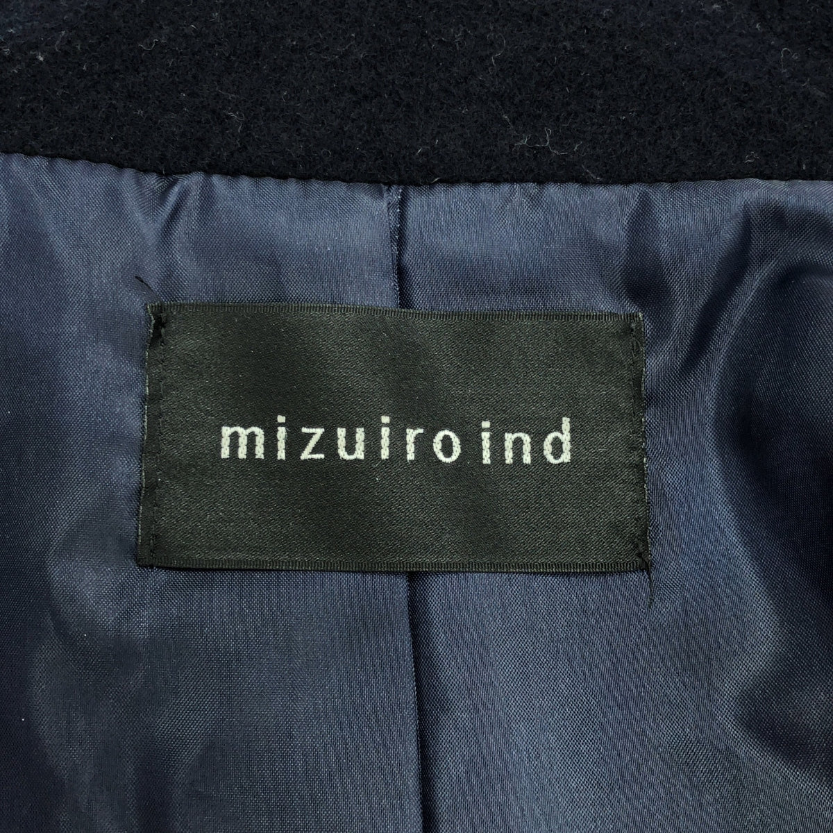 mizuiroind / 미즈이로 인도 | 울 스탠드 컬러 싱글 코트 / 총 안감 | F | 여성