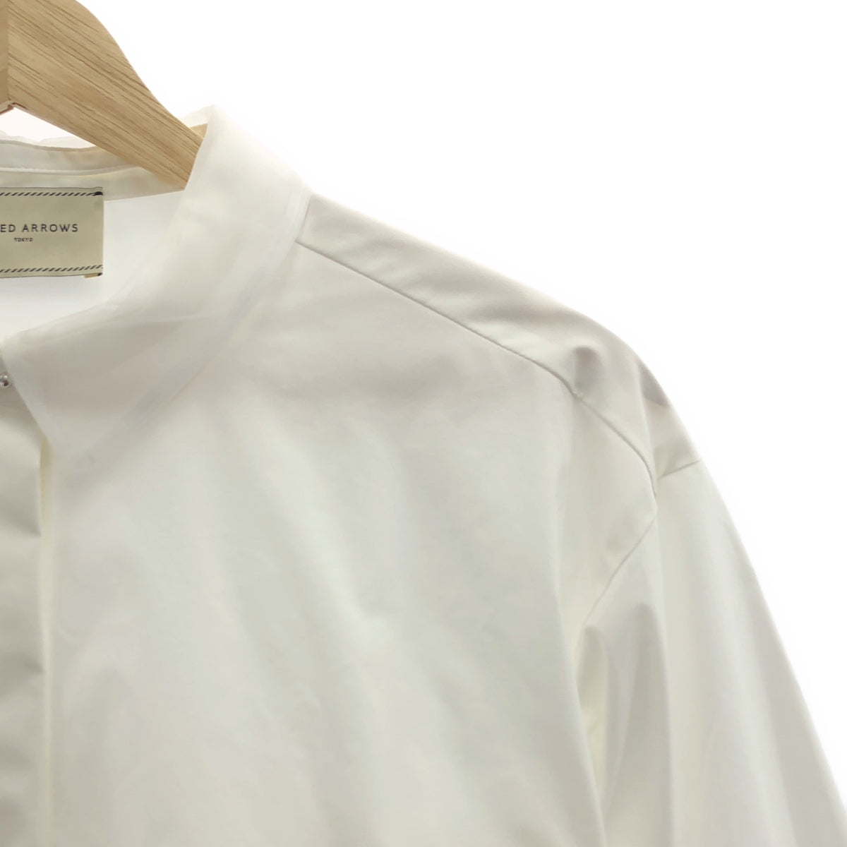 [新品] UNITED ARROWS | 2024SS | 滾邊後背荷葉邊襯衫 | F碼 | 白色 | 女款