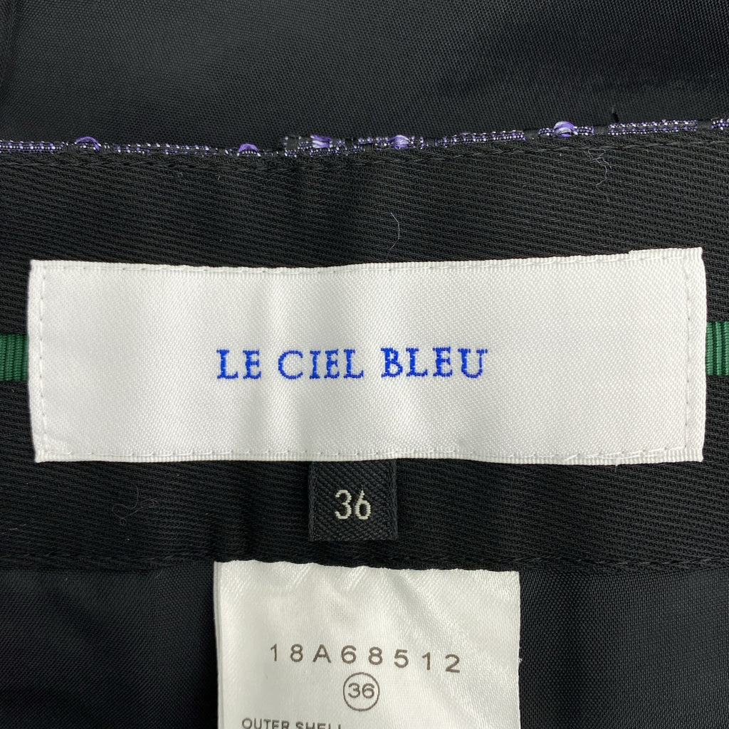 LE CIEL BLEU / ルシェルブルー | ジャガード センタープレス スラックス パンツ / 総裏地 | 36 | レディース