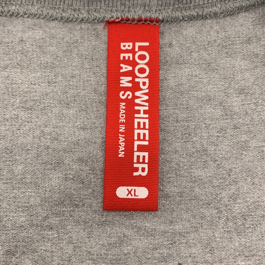 LOOPWHEELER / 루프 윌러 | × beams / 빔스 별주 오버 실루엣 원포인트 로고 T셔츠 컷소우 | XL | 맨즈