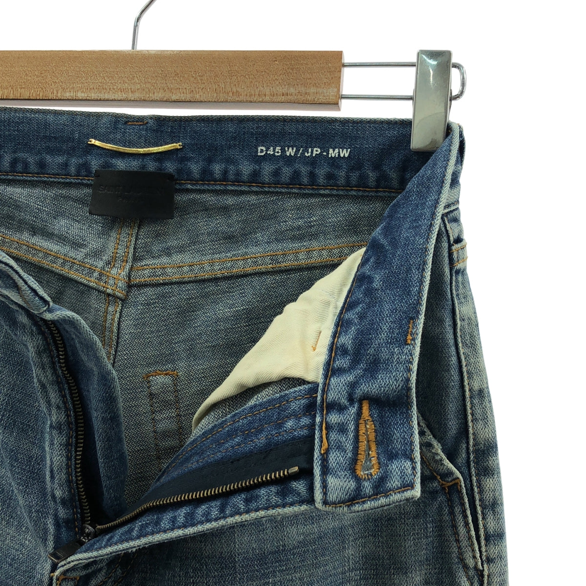 SAINT LAURENT PARIS | 破洞牛仔褲 | 尺寸 24 | 靛藍 | 女款