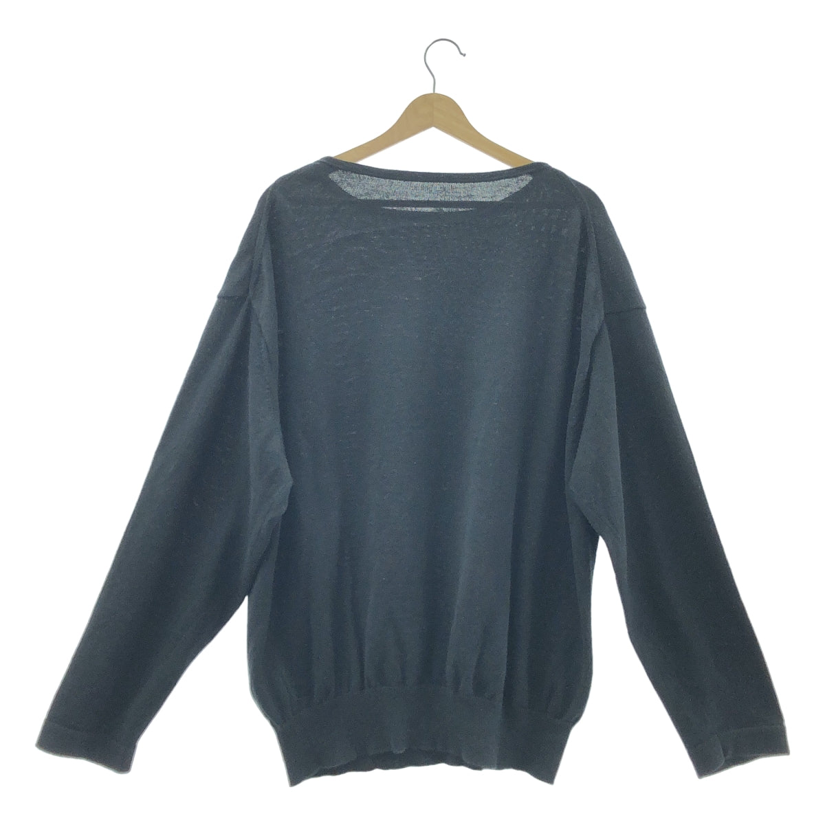 Crepuscule / クレプスキュール | 2022SS | Ramie Basque Knit ラミー バスク ニット | 2 | ブラック | メンズ