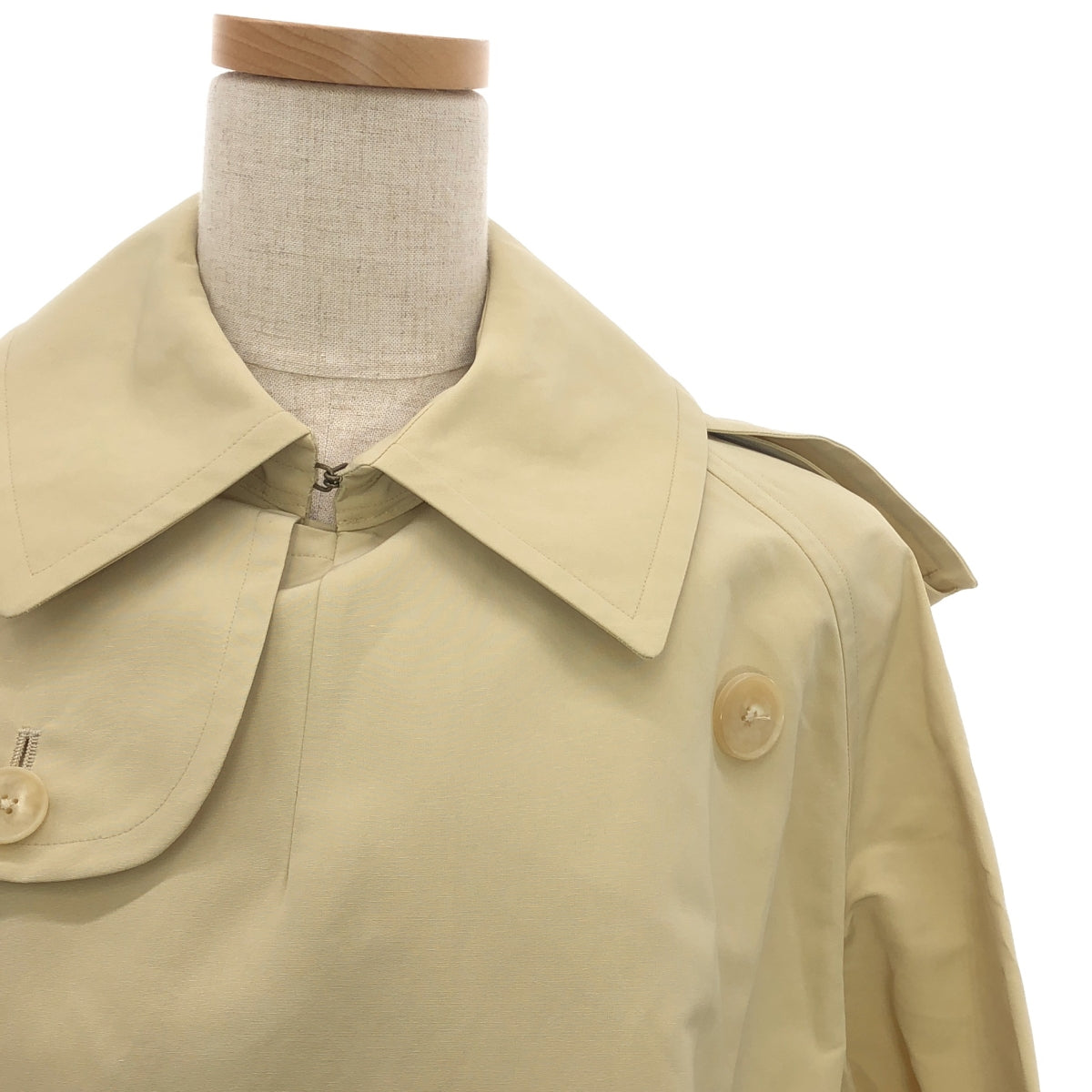 【신품】 AURALEE / 오라리 | 2023SS | EXCLUSIVE WASHI POLYESTER HIGH DENSITY CLOTH BIG TRENCH COAT 트렌치 코트 | 1 | 아이보리 베이지 | 여성