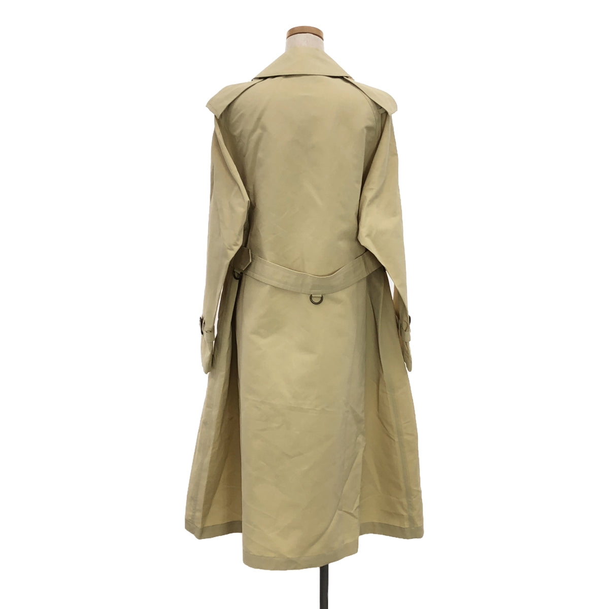 【新品】  AURALEE / オーラリー | 2023SS | EXCLUSIVE WASHI POLYESTER HIGH DENSITY CLOTH BIG TRENCH COAT トレンチコート | 1 | アイボリーベージュ | レディース