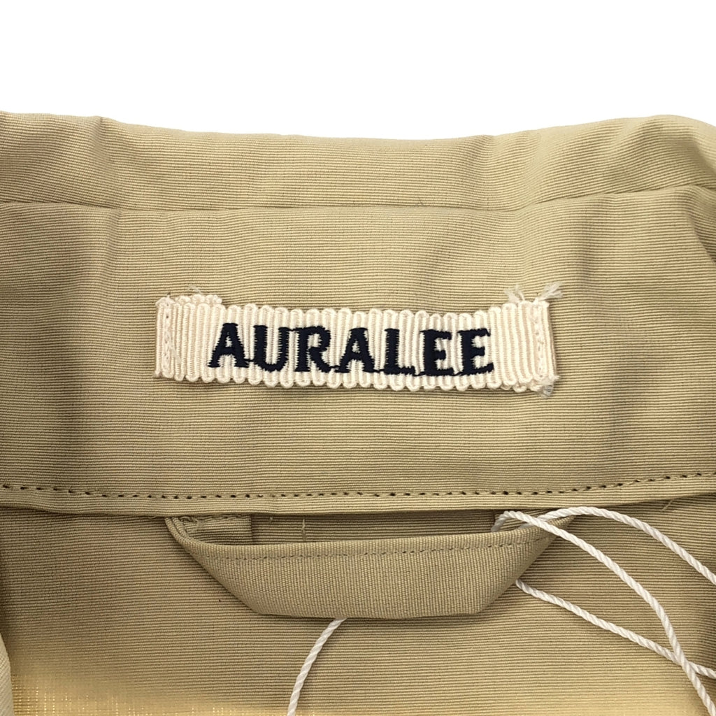 【신품】 AURALEE / 오라리 | 2023SS | EXCLUSIVE WASHI POLYESTER HIGH DENSITY CLOTH BIG TRENCH COAT 트렌치 코트 | 1 | 아이보리 베이지 | 여성
