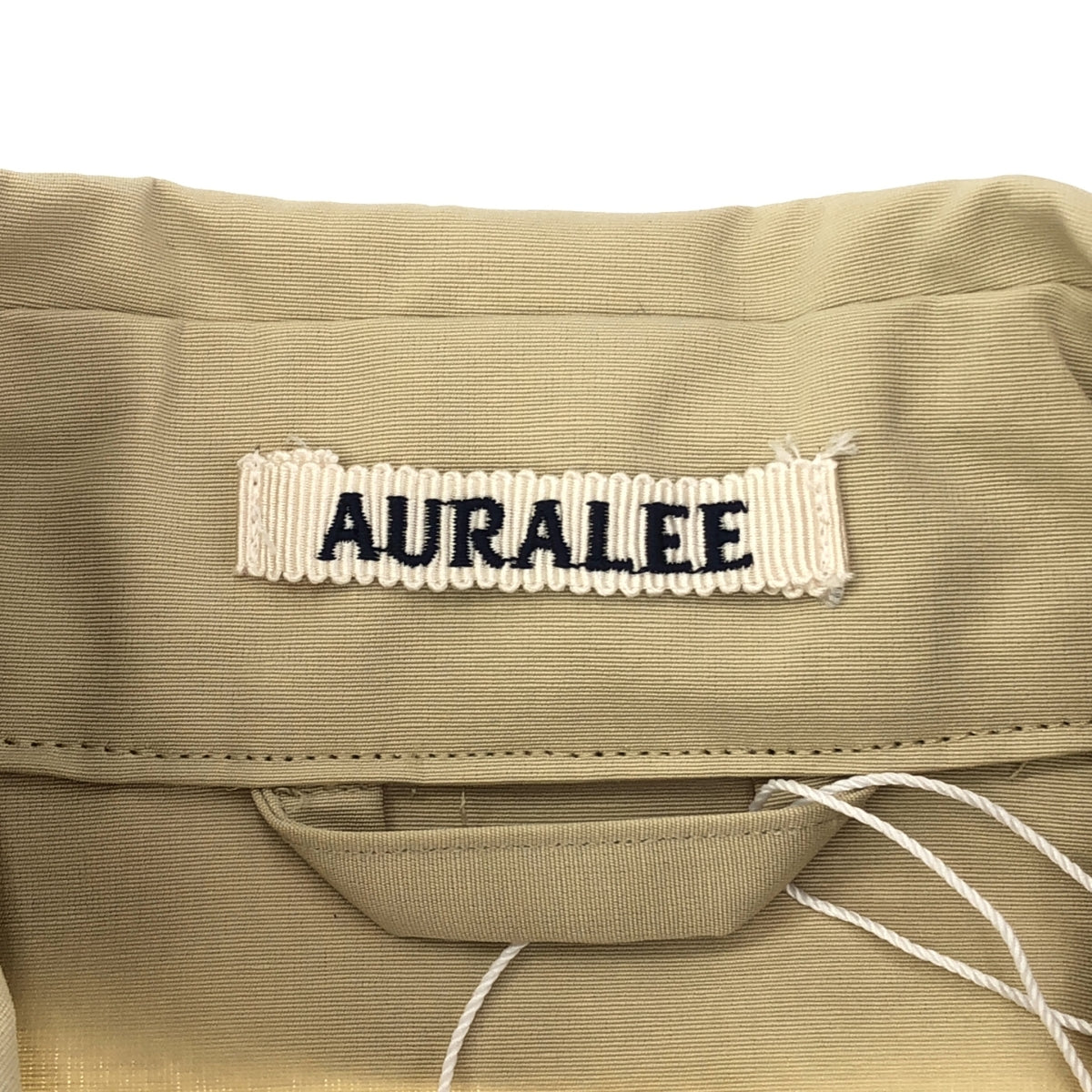 【新品】  AURALEE / オーラリー | 2023SS | EXCLUSIVE WASHI POLYESTER HIGH DENSITY CLOTH BIG TRENCH COAT トレンチコート | 1 | アイボリーベージュ | レディース