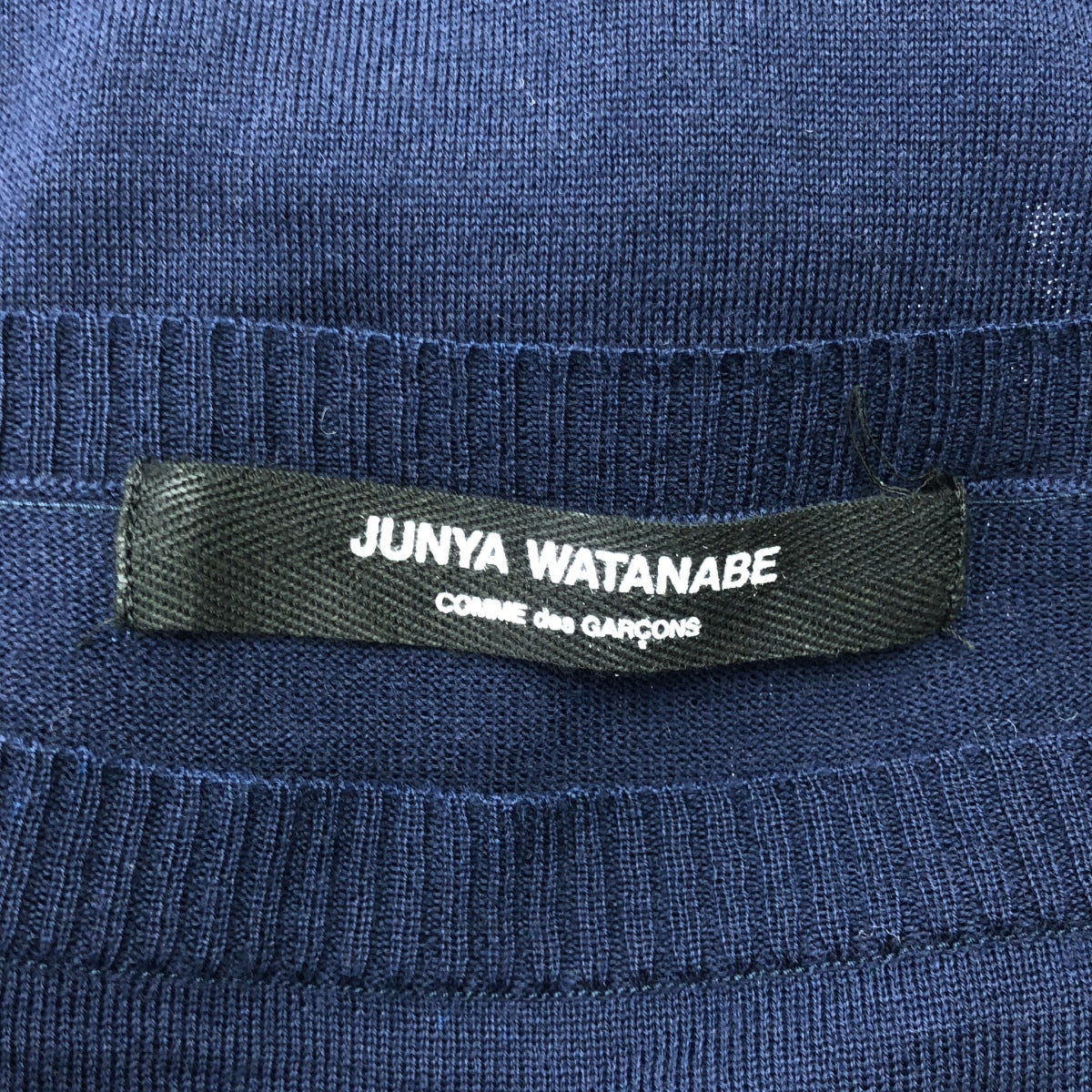 JUNYA WATANABE COMME des GARCONS / Junya Watanabe | 2011SS | 羊毛雙口袋長針織連身裙 | 海軍藍 | 女裝