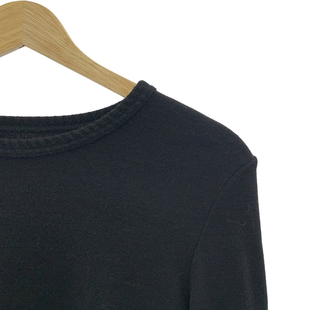 Yohji Yamamoto | 羊毛後擺喇叭圓領針織衫 | 3號 | 女款