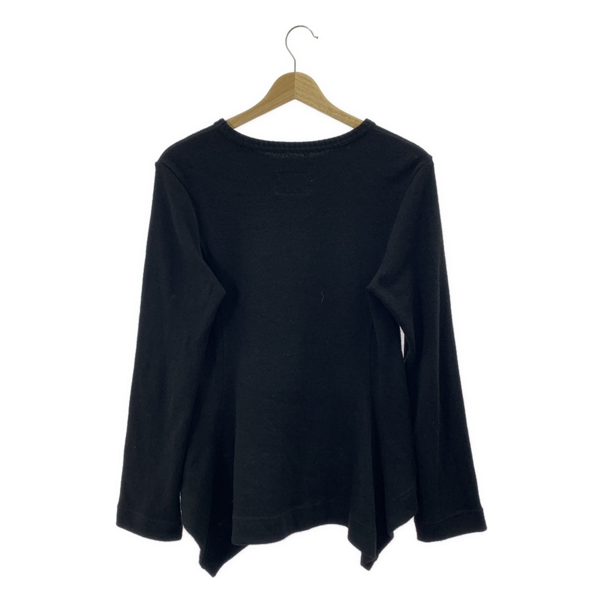 Yohji Yamamoto | 羊毛後擺喇叭圓領針織衫 | 3號 | 女款