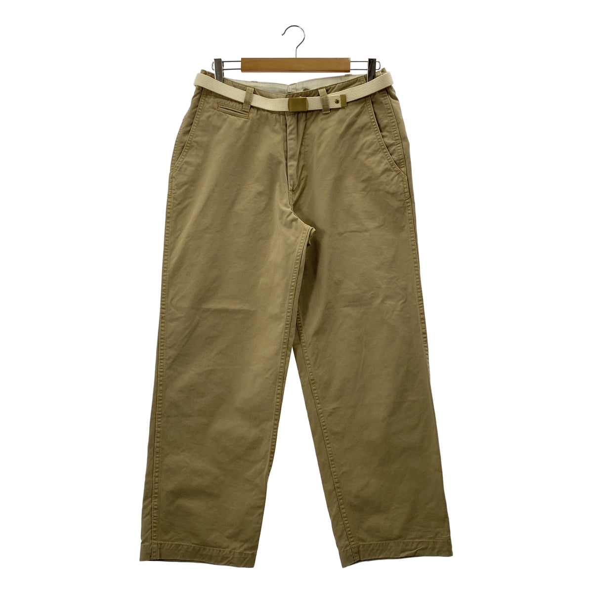 MASTER&CO / マスターアンドコー | ベルテッド チノ ワイドパンツ | S | メンズ