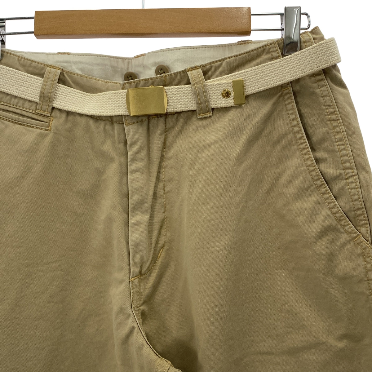 MASTER&CO / マスターアンドコー | ベルテッド チノ ワイドパンツ | S | メンズ