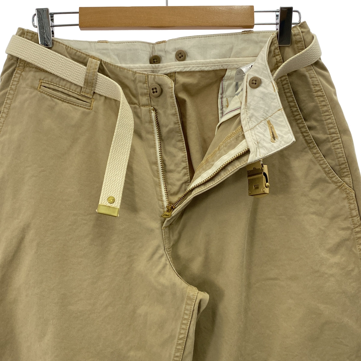 MASTER&CO / マスターアンドコー | ベルテッド チノ ワイドパンツ | S | メンズ