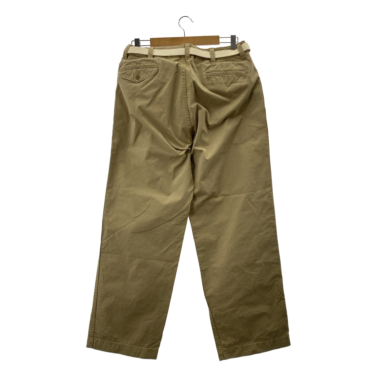 MASTER&CO / マスターアンドコー | ベルテッド チノ ワイドパンツ | S | メンズ