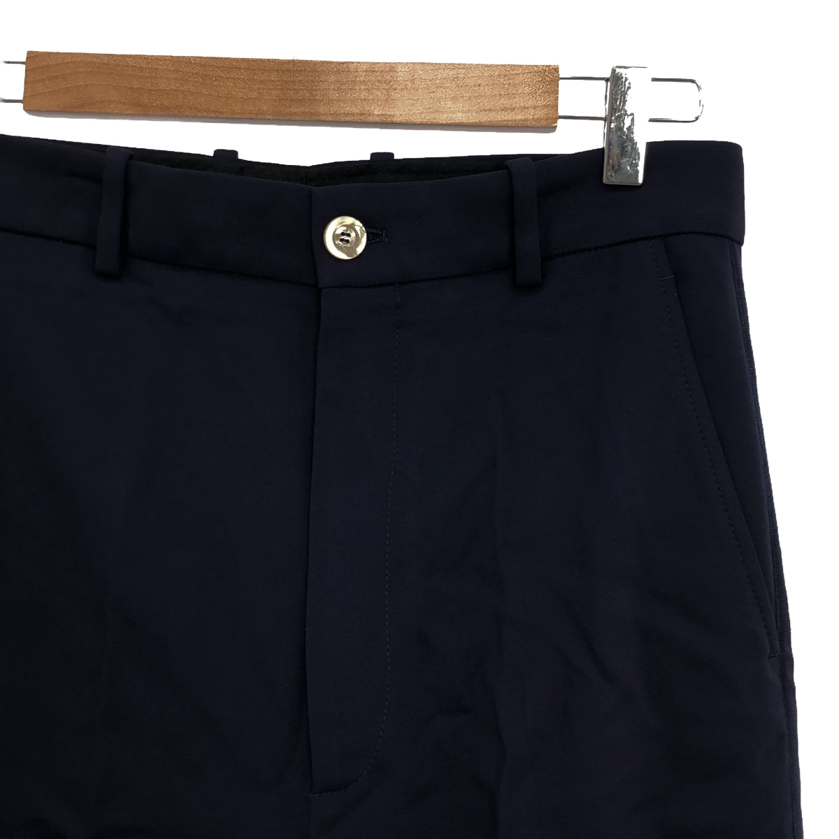 GUCCI / 구찌 | 2018 | 웹 라인 레이온 트라우저 바지 | 42 | 네이비/레드 | 여성