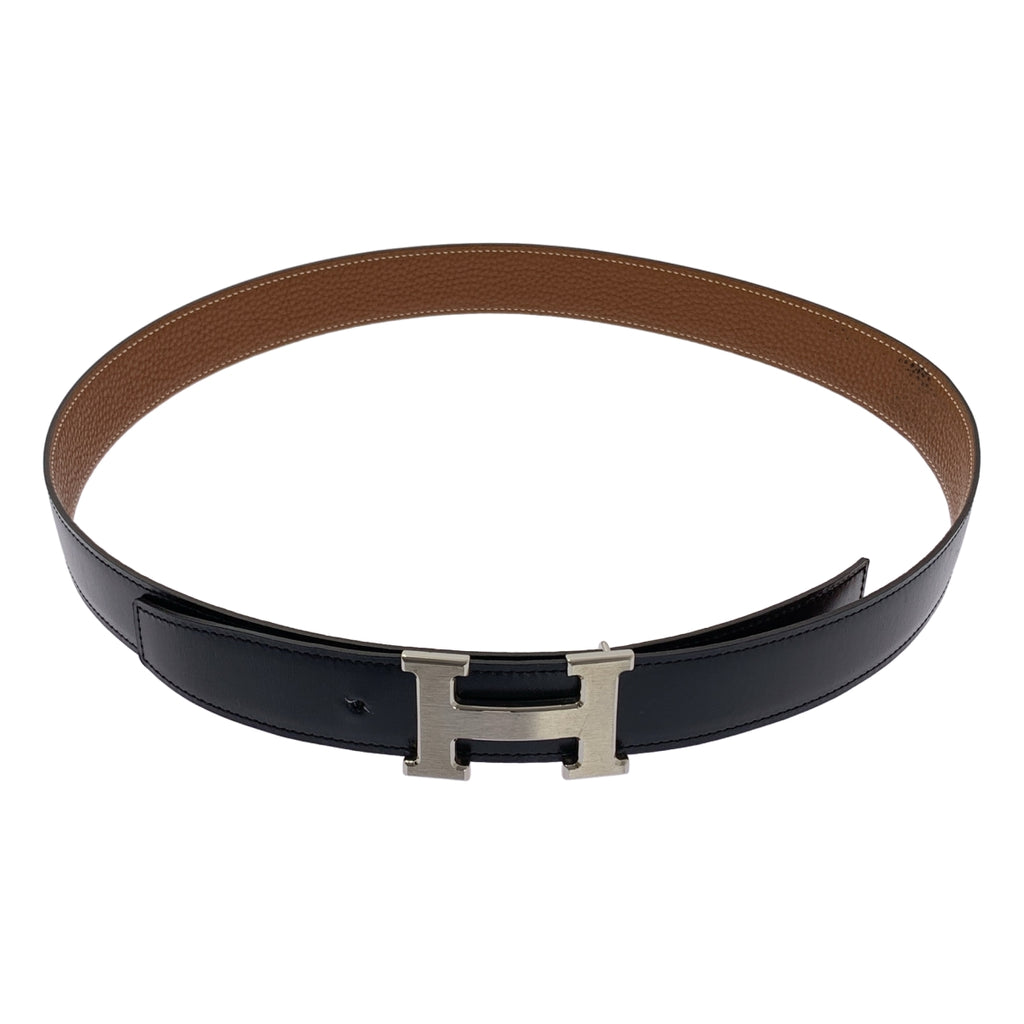 HERMES / エルメス | コンスタンス 90 Hロゴ レザー リバーシブル ベルト | 90 | その他