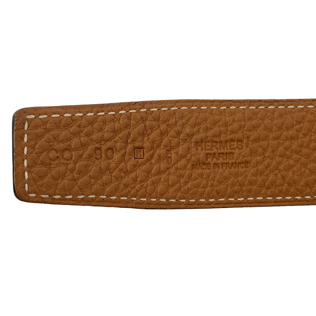 HERMES / エルメス | コンスタンス 90 Hロゴ レザー リバーシブル ベルト | 90 | その他