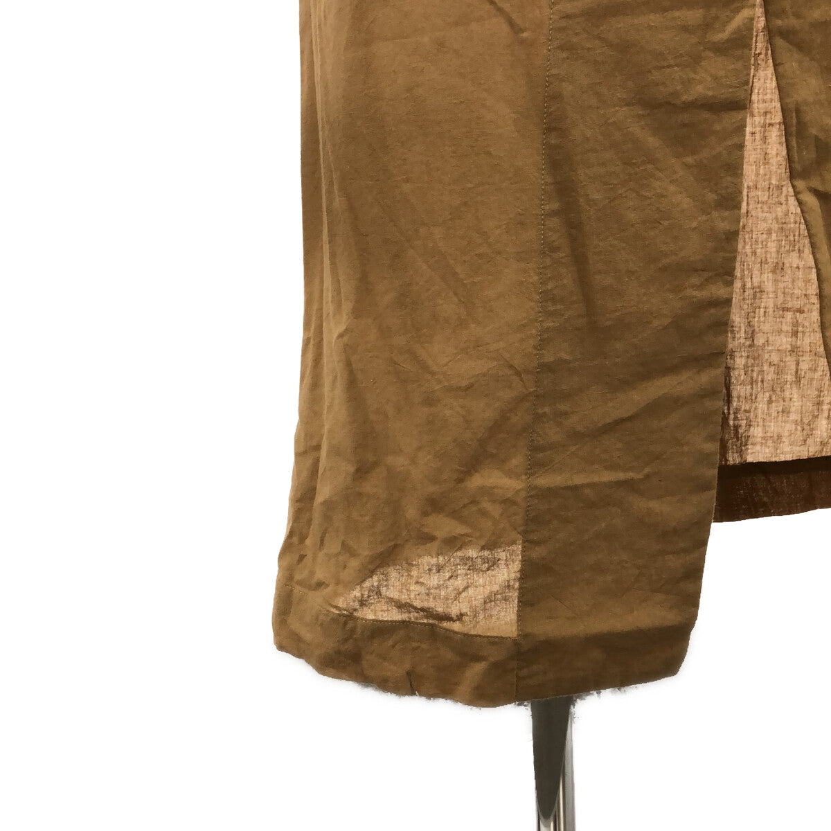 【新品】  NOWOS / ノーウォス | Long gown ベルト付き コットン ロングガウンコート | M | beige | レディース