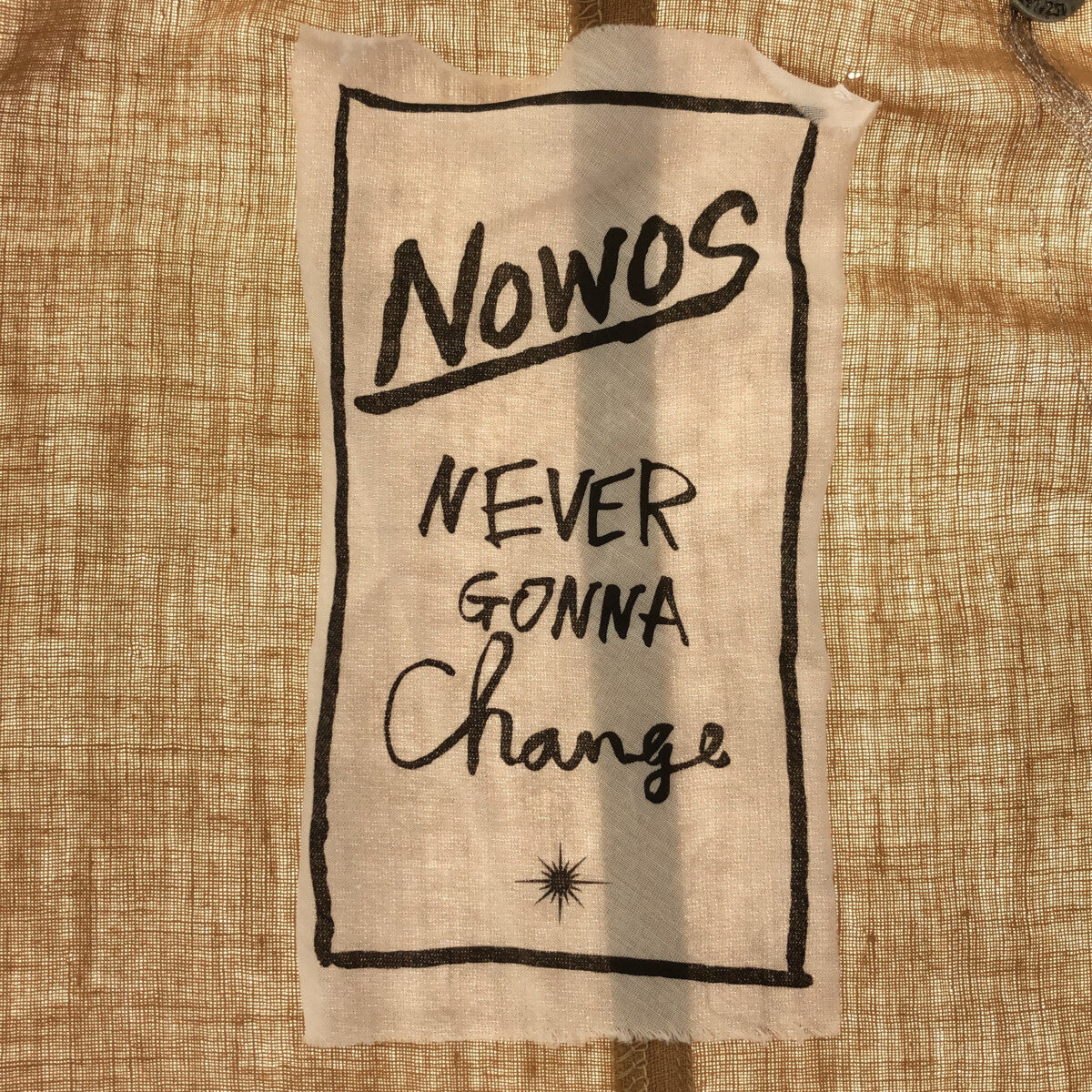 【新品】  NOWOS / ノーウォス | Long gown ベルト付き コットン ロングガウンコート | M | beige | レディース