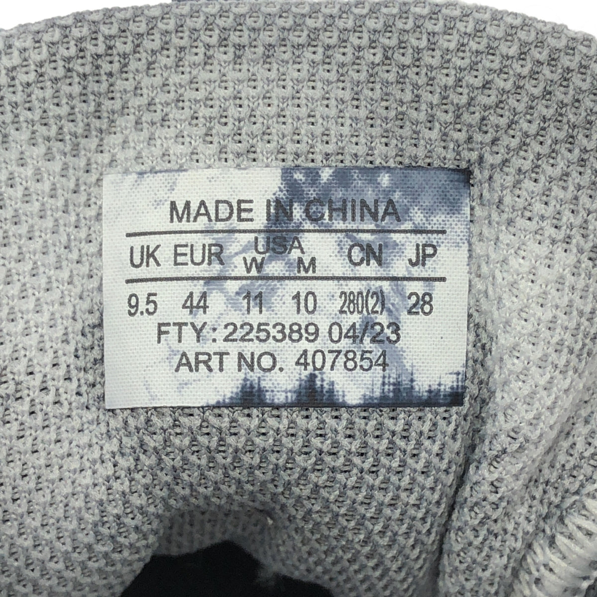 [近全新] 11 by Boris Bidjan Saberi | x Salomon Bamba5 低筒運動鞋 | 尺寸 28 | 淺灰色物體染色 | 男款