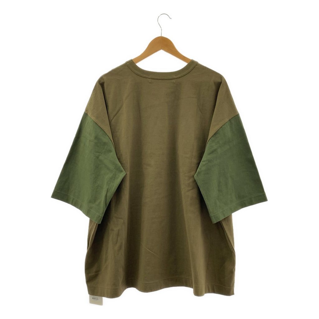 INSCRIRE / アンスクリア | バイカラー オーバーシルエット Tシャツ カットソー | 44 |