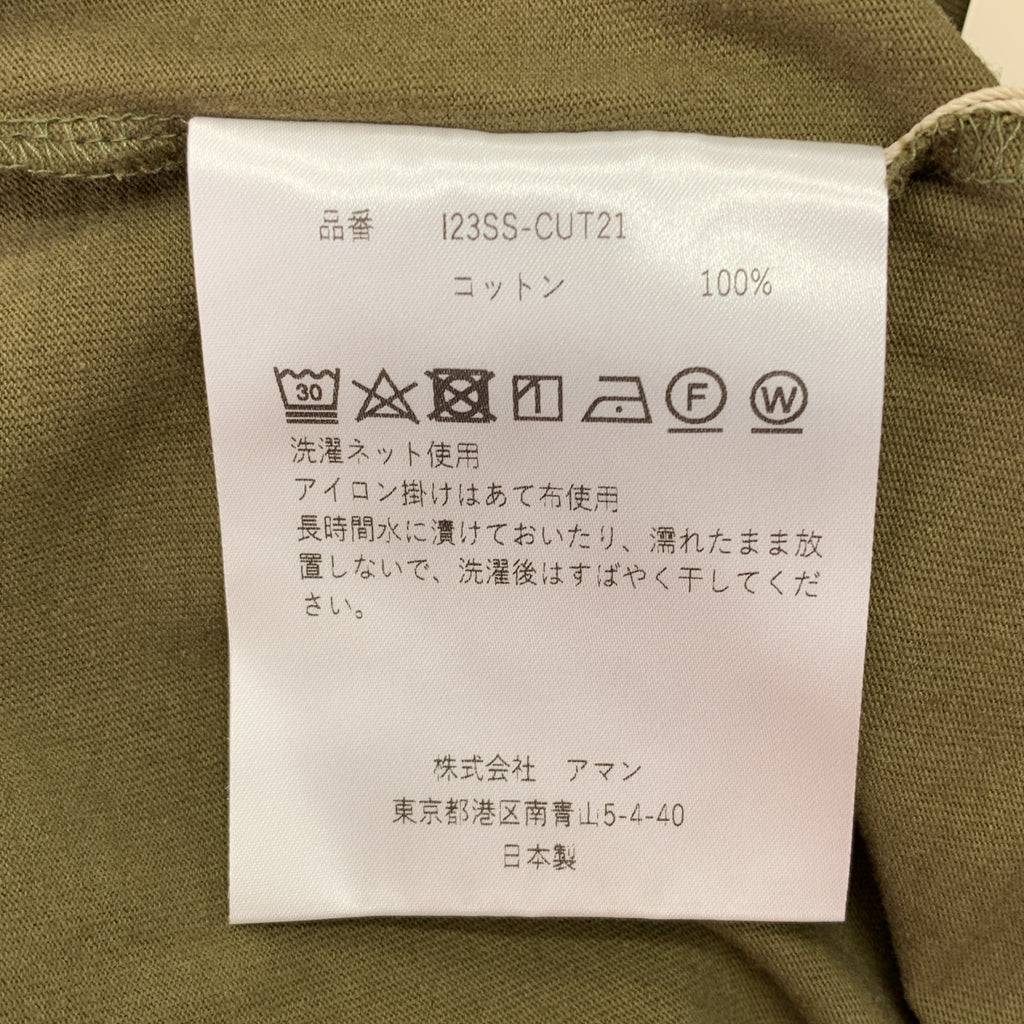 INSCRIRE / アンスクリア | バイカラー オーバーシルエット Tシャツ カットソー | 44 |