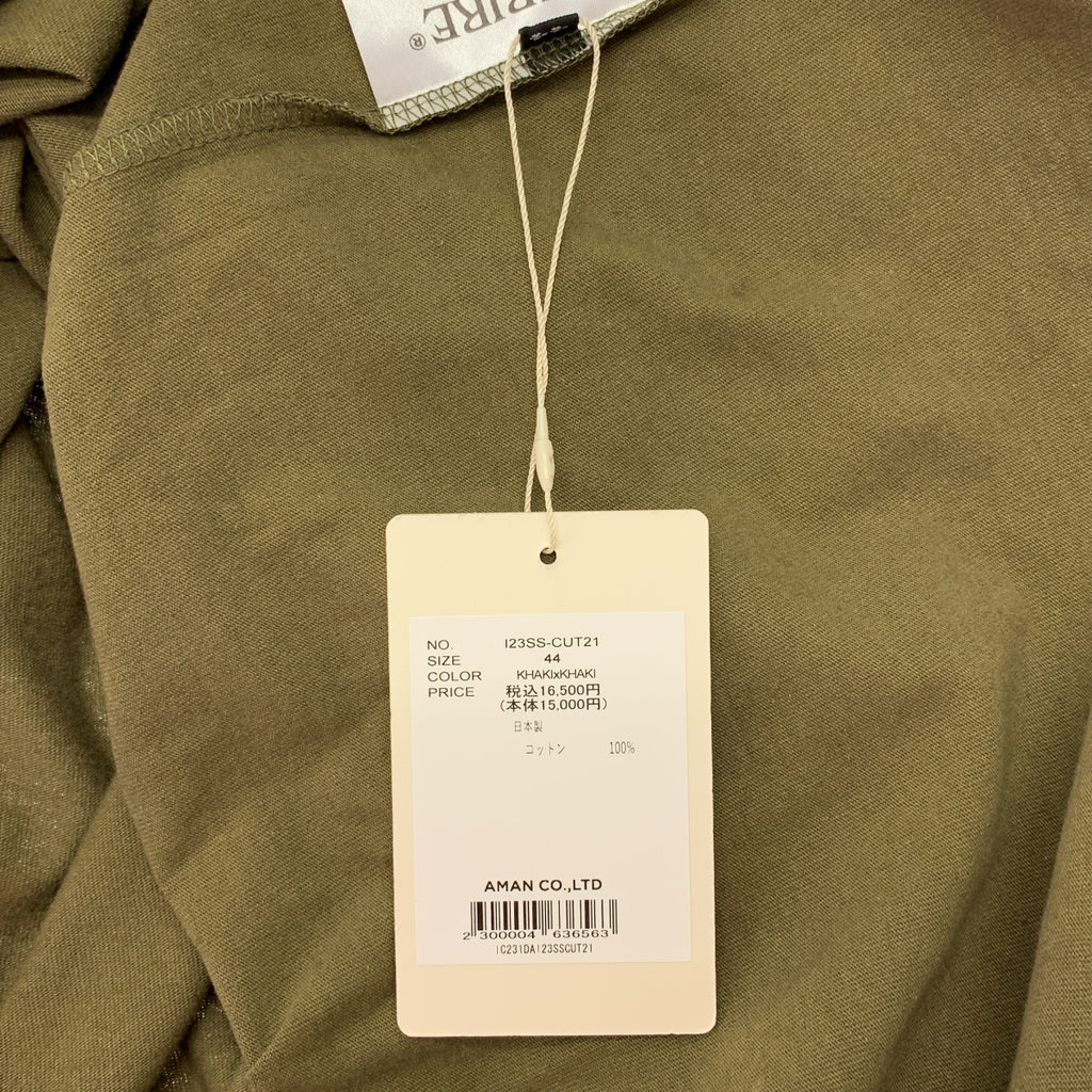 INSCRIRE / アンスクリア | バイカラー オーバーシルエット Tシャツ カットソー | 44 |